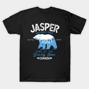 Jasper National Park Grizzly Bear Vintage Look T-Shirt